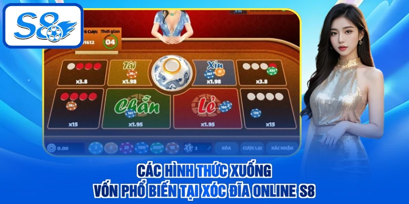 Các hình thức xuống vốn phổ biến tại xóc đĩa online S8