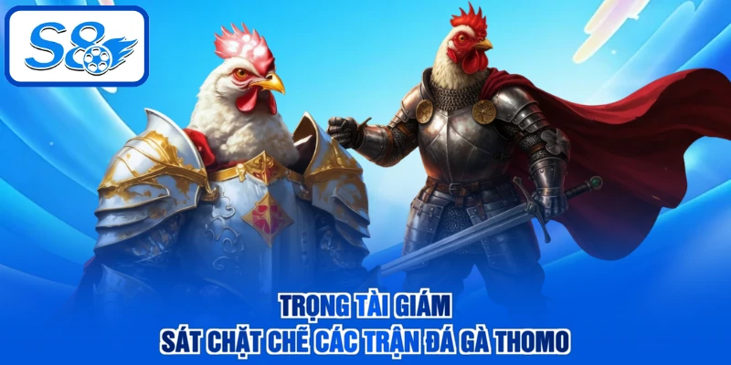 Trọng tài giám sát chặt chẽ các trận đá gà Thomo